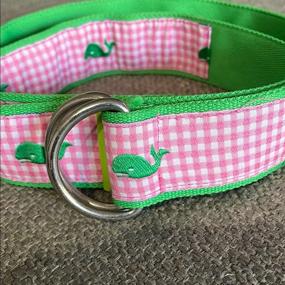 Toe GoZ Green and Pink Whale Pattern Women’s Belt